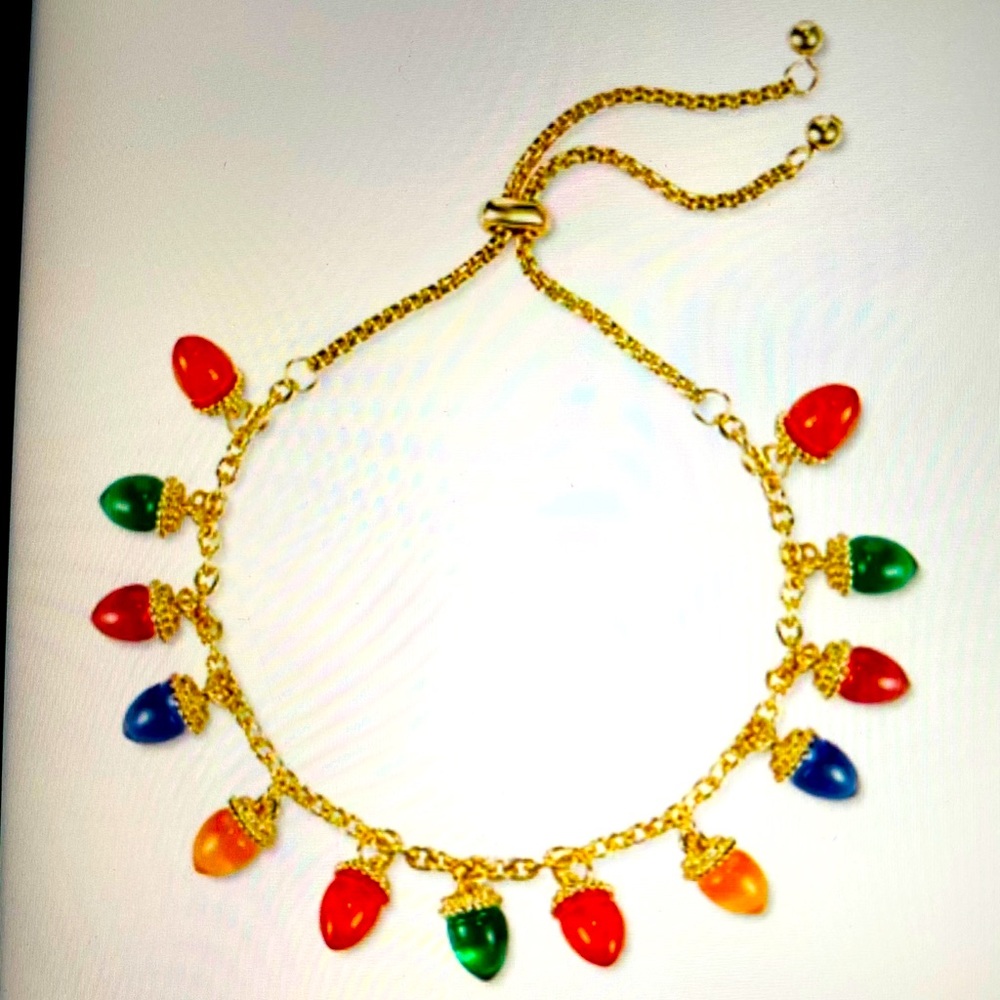 INC Gold-tone multicolor bracelet